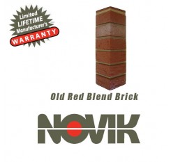 Old Red Blend Brick Pattern Corner