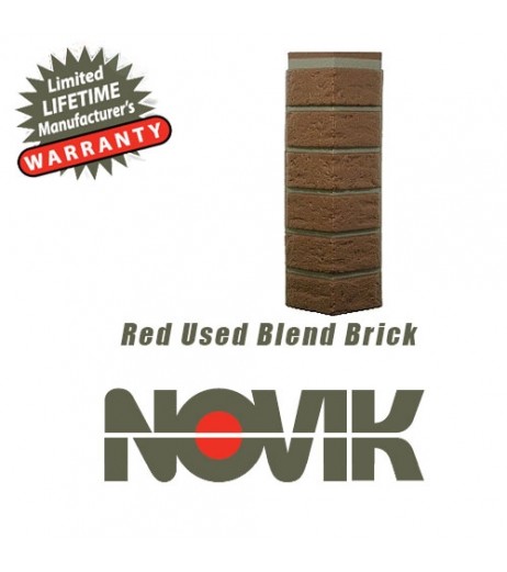 Red Used Blend Brick Pattern Corner